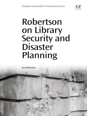 cover image of Robertson on Library Security and Disaster Planning